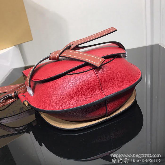 LOEWE羅意威 荔枝紋原版 2018新款 Gate 手袋 蝴蝶結包包 肩背斜挎包 男女同款 3039  jdl1091